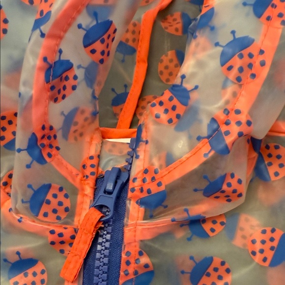 Cat & Jack Pink and Blue Kids Raincoat - Picture 3 of 4